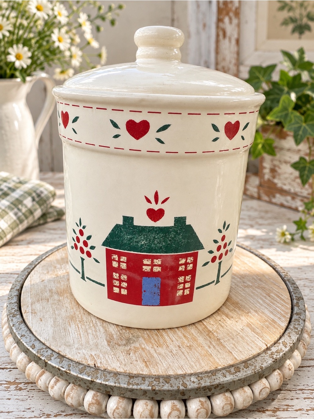 Preferred Stock Kitchenware House and Hearts Canister